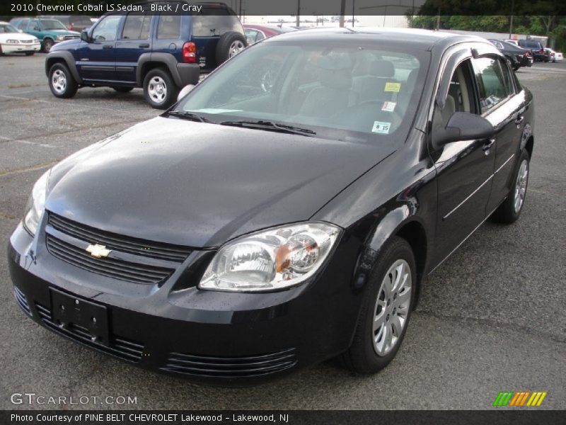 Black / Gray 2010 Chevrolet Cobalt LS Sedan