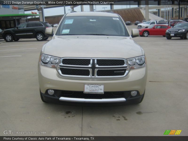 White Gold / Dark Graystone/Medium Graystone 2011 Dodge Durango Express
