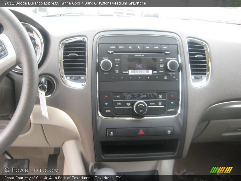 White Gold / Dark Graystone/Medium Graystone 2011 Dodge Durango Express