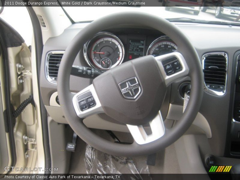 White Gold / Dark Graystone/Medium Graystone 2011 Dodge Durango Express