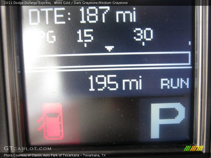 White Gold / Dark Graystone/Medium Graystone 2011 Dodge Durango Express