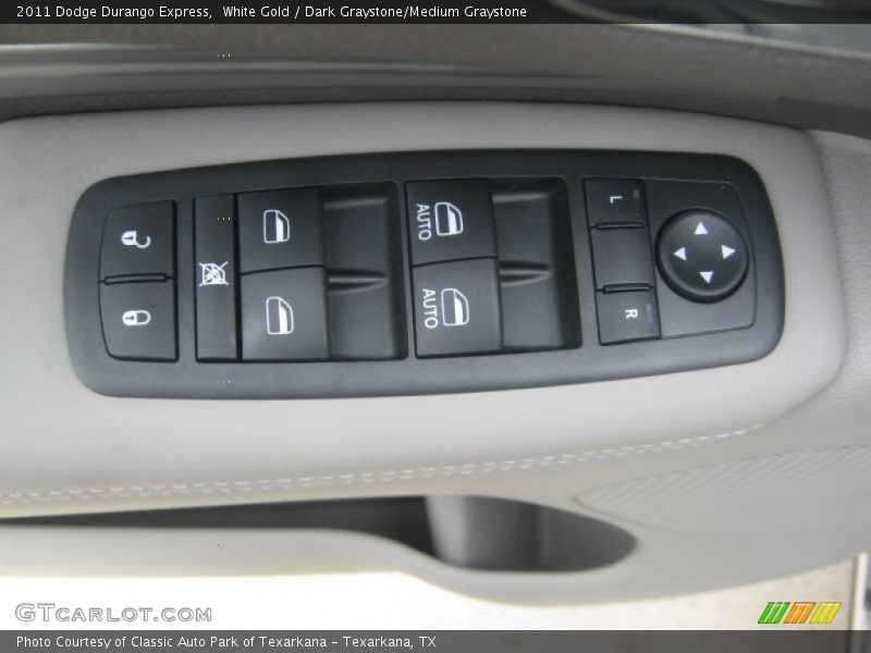 White Gold / Dark Graystone/Medium Graystone 2011 Dodge Durango Express
