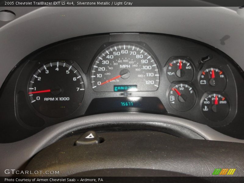 Silverstone Metallic / Light Gray 2005 Chevrolet TrailBlazer EXT LS 4x4