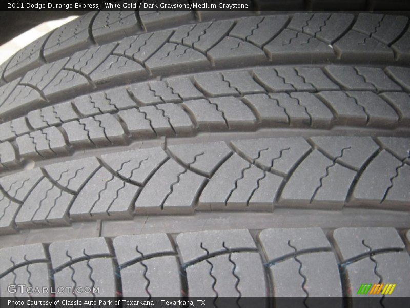 White Gold / Dark Graystone/Medium Graystone 2011 Dodge Durango Express