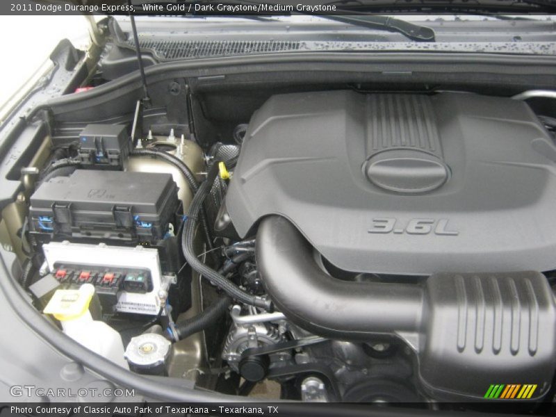 White Gold / Dark Graystone/Medium Graystone 2011 Dodge Durango Express
