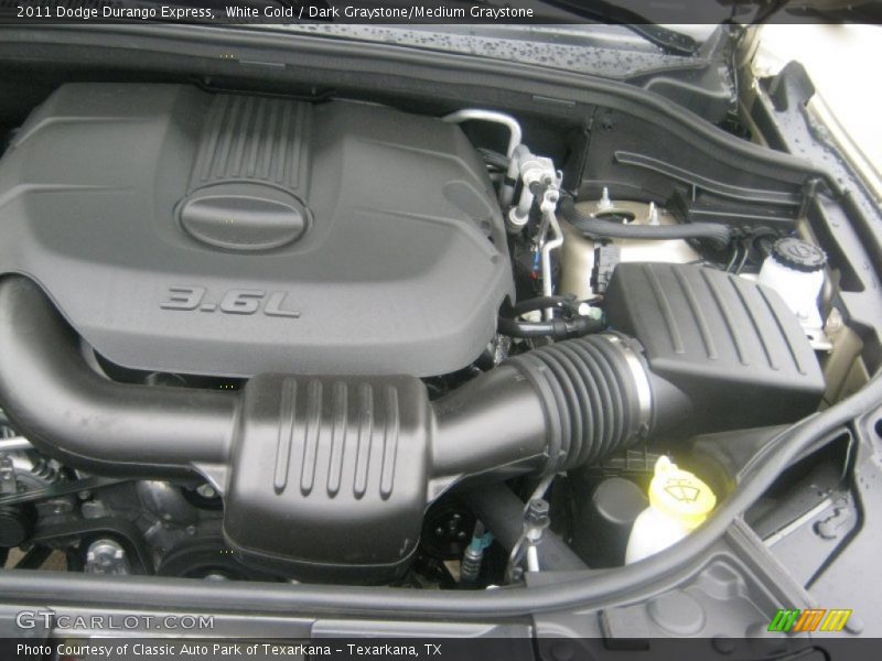 White Gold / Dark Graystone/Medium Graystone 2011 Dodge Durango Express