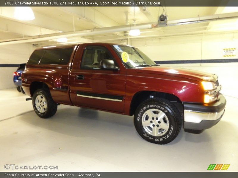 Sport Red Metallic / Dark Charcoal 2005 Chevrolet Silverado 1500 Z71 Regular Cab 4x4