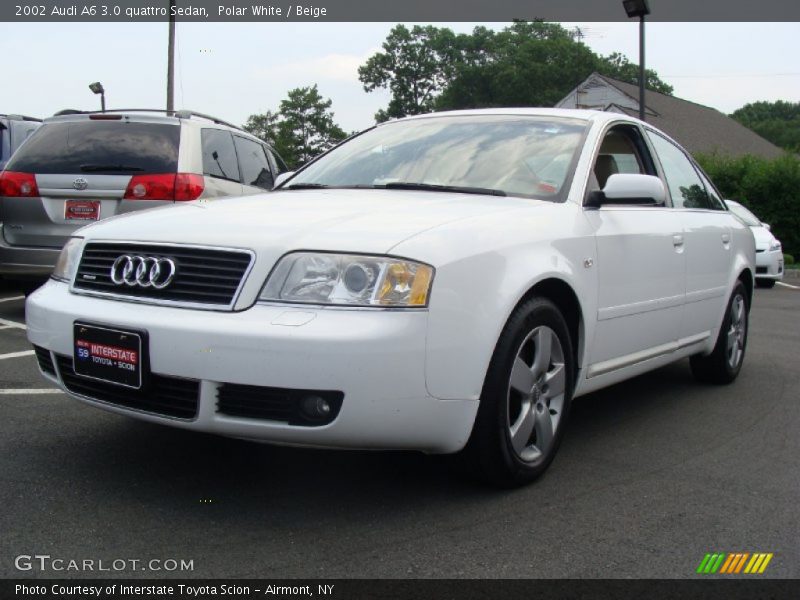 Polar White / Beige 2002 Audi A6 3.0 quattro Sedan