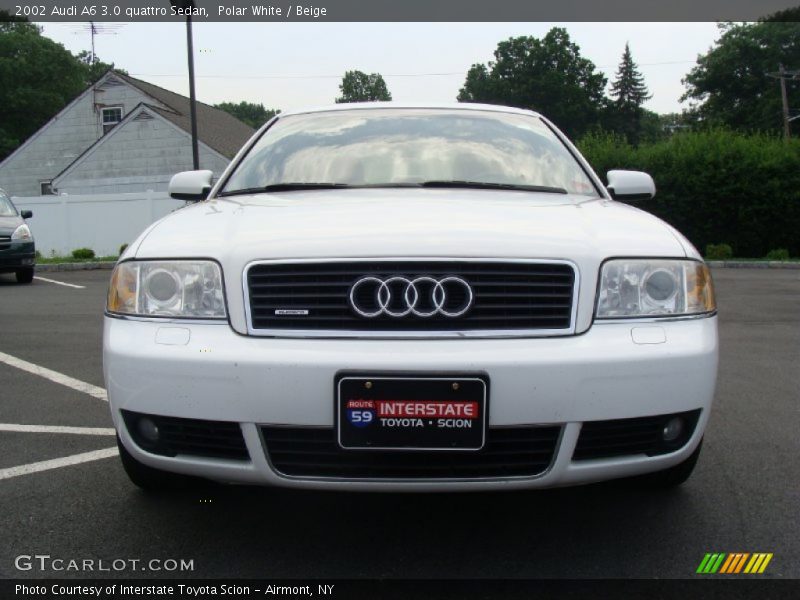 Polar White / Beige 2002 Audi A6 3.0 quattro Sedan
