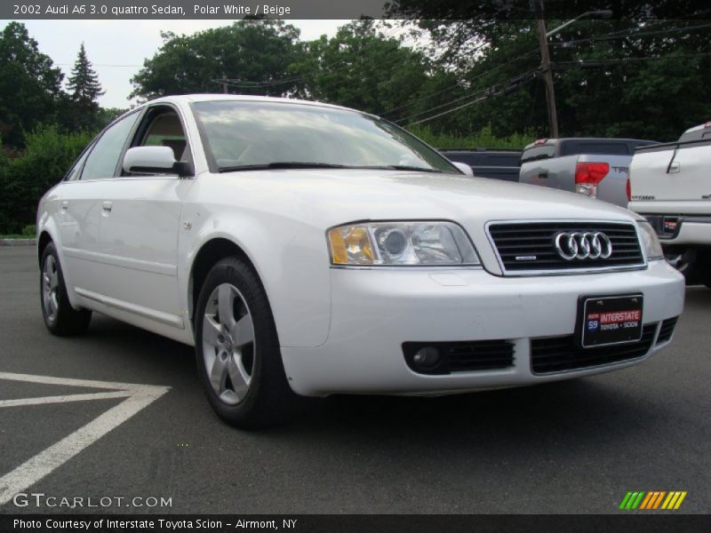 Polar White / Beige 2002 Audi A6 3.0 quattro Sedan