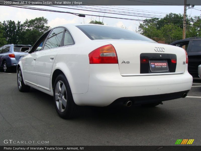Polar White / Beige 2002 Audi A6 3.0 quattro Sedan