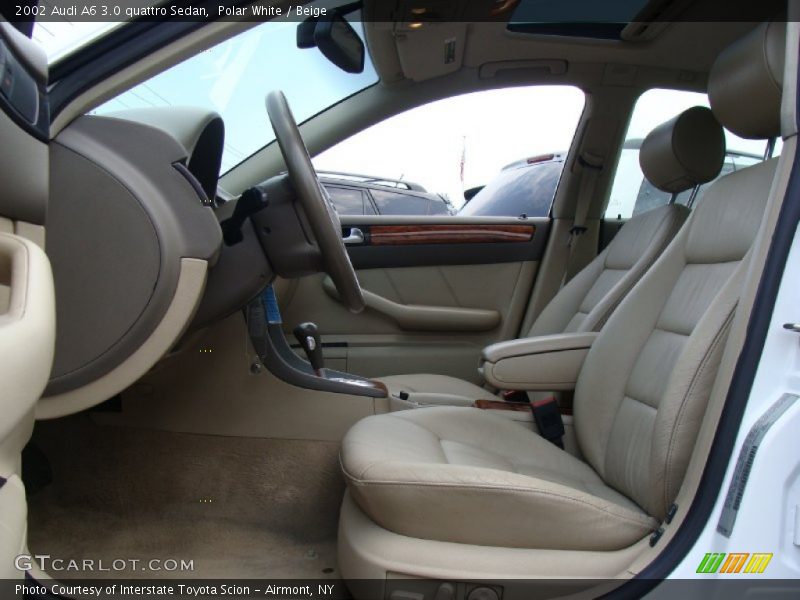 Polar White / Beige 2002 Audi A6 3.0 quattro Sedan