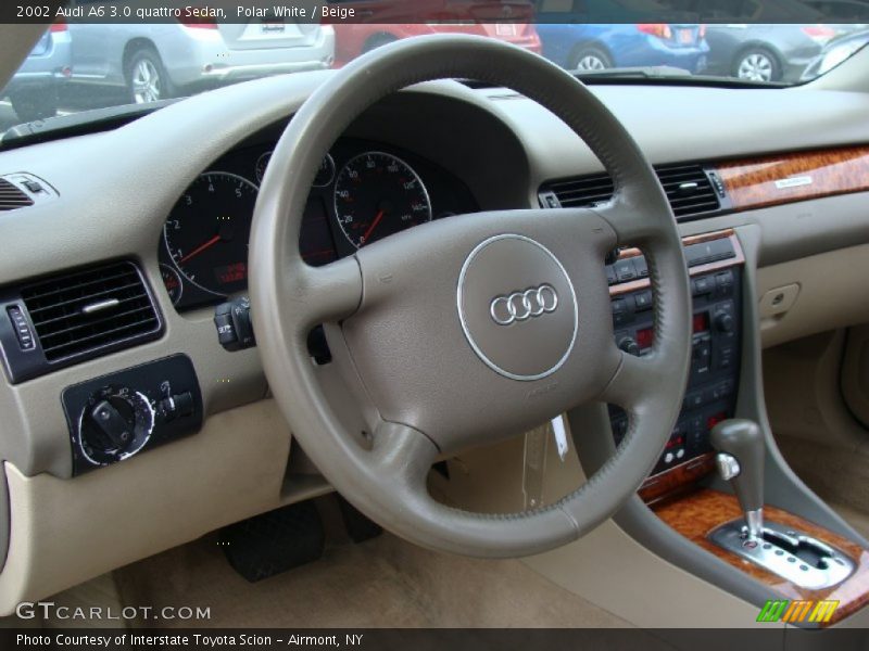 Polar White / Beige 2002 Audi A6 3.0 quattro Sedan