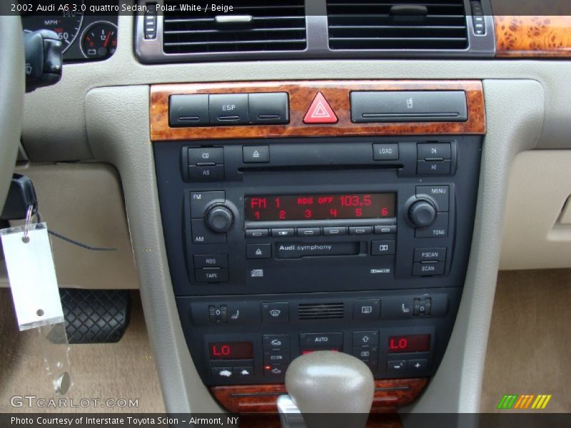 Polar White / Beige 2002 Audi A6 3.0 quattro Sedan