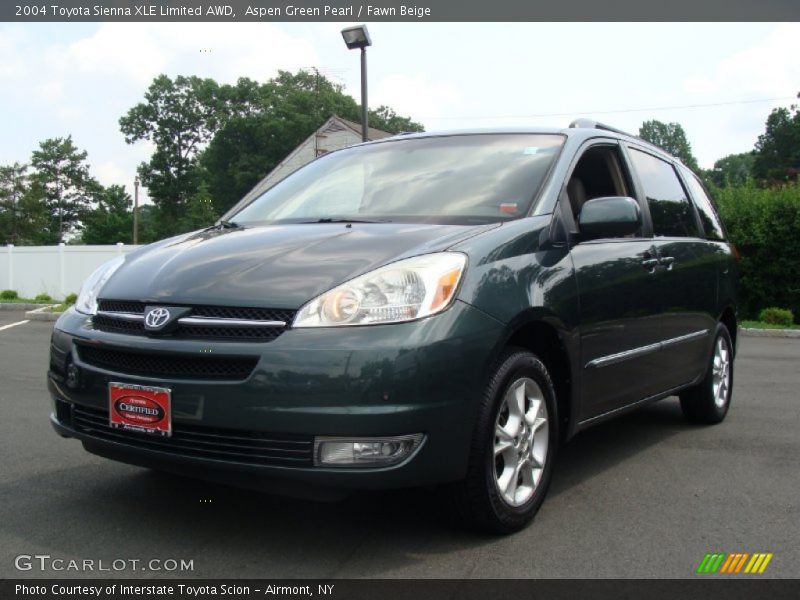 Aspen Green Pearl / Fawn Beige 2004 Toyota Sienna XLE Limited AWD