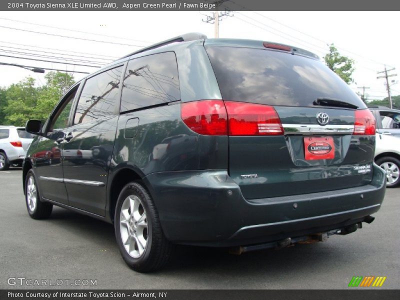 Aspen Green Pearl / Fawn Beige 2004 Toyota Sienna XLE Limited AWD