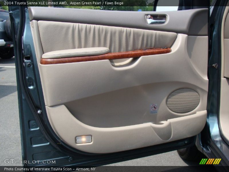 Aspen Green Pearl / Fawn Beige 2004 Toyota Sienna XLE Limited AWD