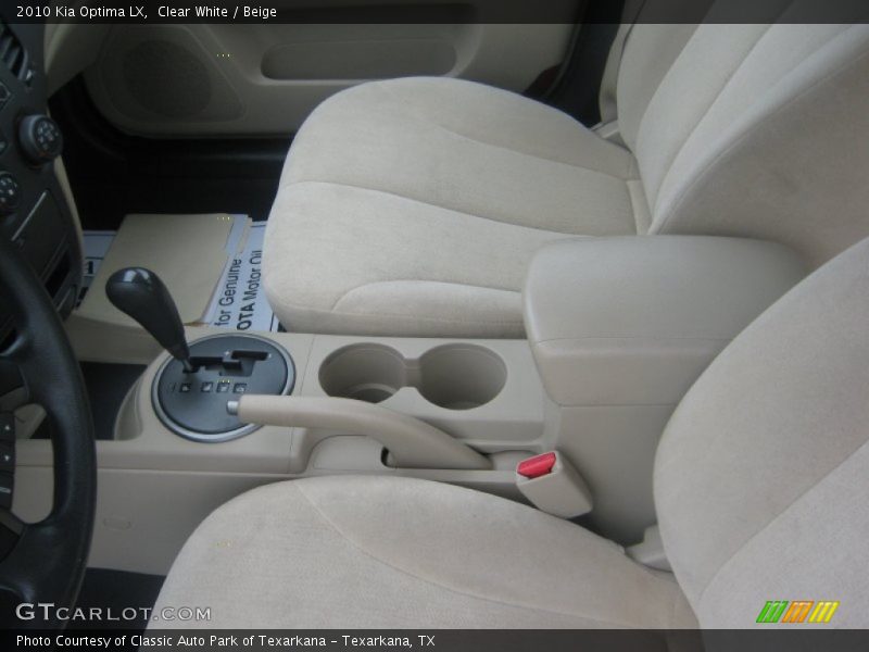 Clear White / Beige 2010 Kia Optima LX