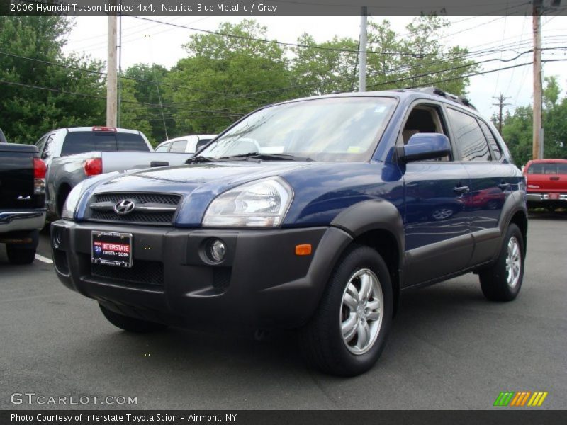 Nautical Blue Metallic / Gray 2006 Hyundai Tucson Limited 4x4