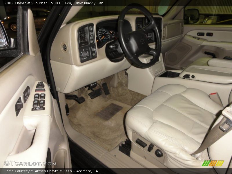 Onyx Black / Tan 2002 Chevrolet Suburban 1500 LT 4x4
