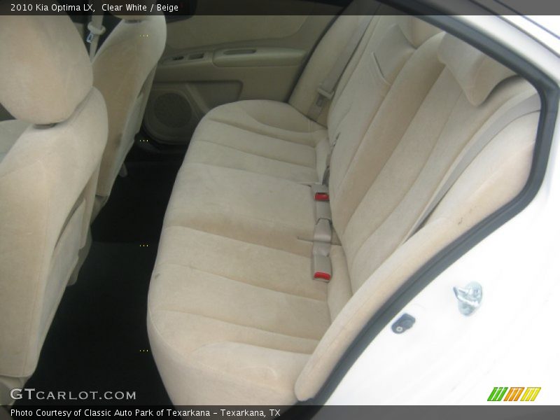 Clear White / Beige 2010 Kia Optima LX