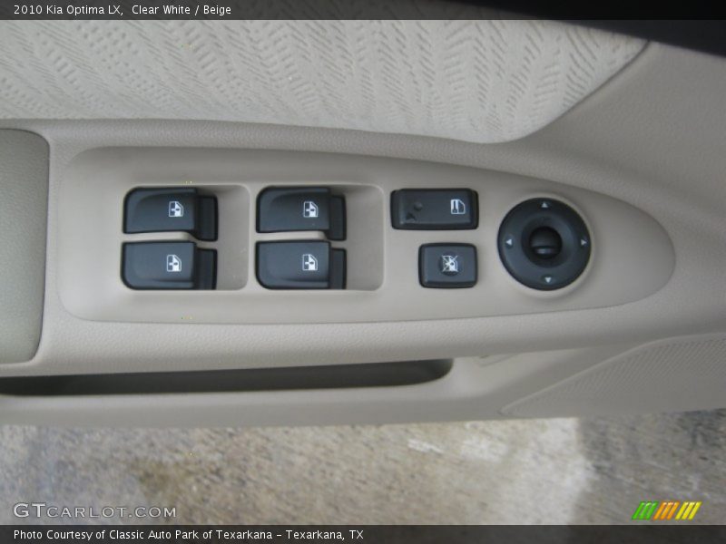 Clear White / Beige 2010 Kia Optima LX