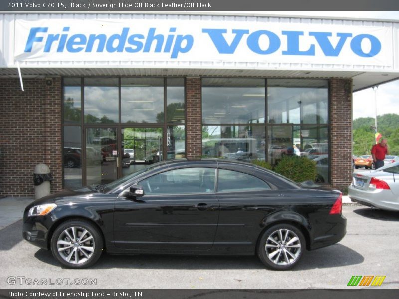 Black / Soverign Hide Off Black Leather/Off Black 2011 Volvo C70 T5