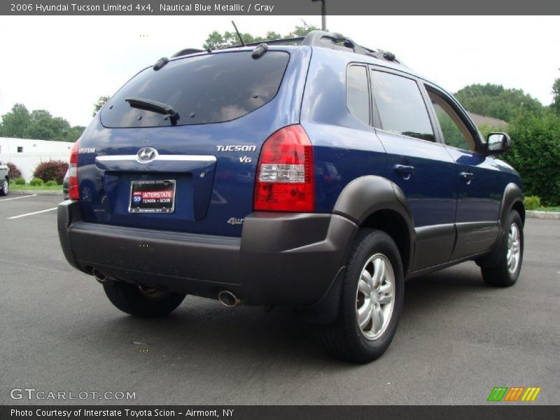 Nautical Blue Metallic / Gray 2006 Hyundai Tucson Limited 4x4