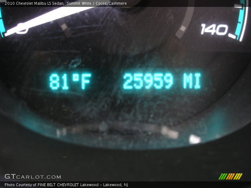 Summit White / Cocoa/Cashmere 2010 Chevrolet Malibu LS Sedan