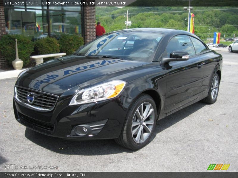Black / Soverign Hide Off Black Leather/Off Black 2011 Volvo C70 T5
