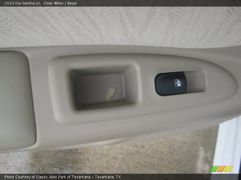 Clear White / Beige 2010 Kia Optima LX