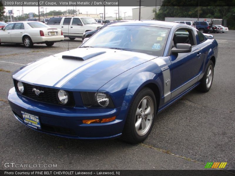 Vista Blue Metallic / Dark Charcoal 2009 Ford Mustang GT Coupe