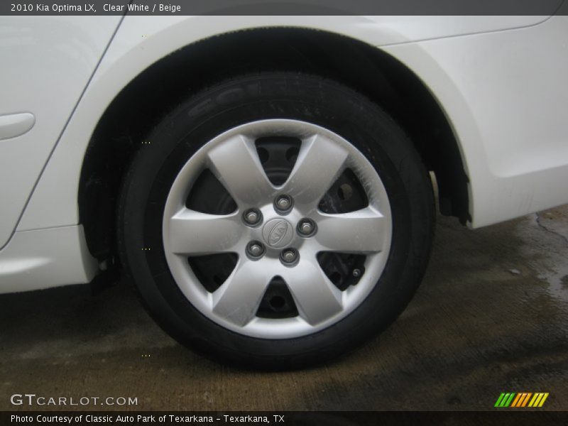 Clear White / Beige 2010 Kia Optima LX