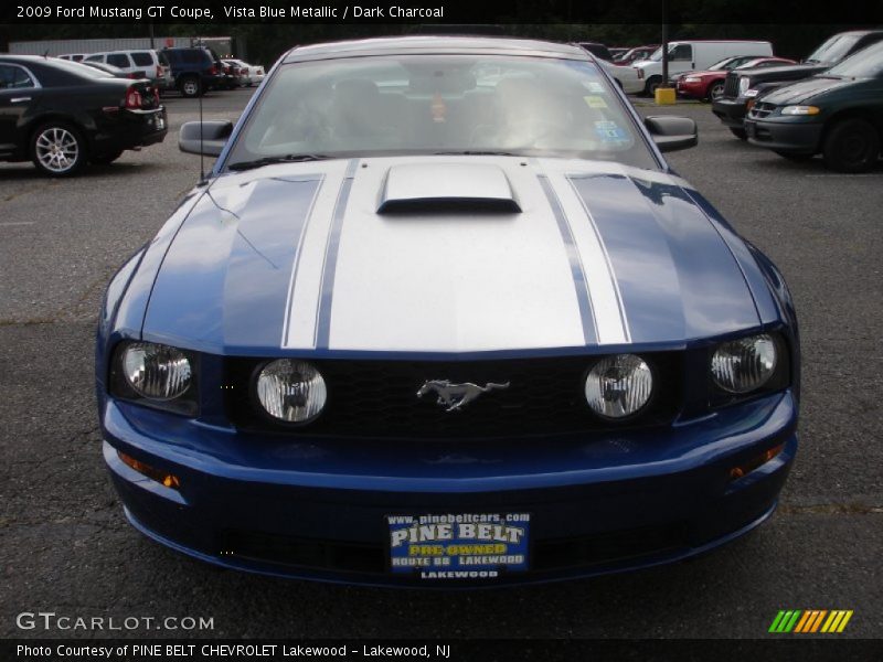 Vista Blue Metallic / Dark Charcoal 2009 Ford Mustang GT Coupe