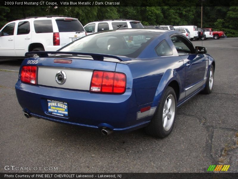 Vista Blue Metallic / Dark Charcoal 2009 Ford Mustang GT Coupe