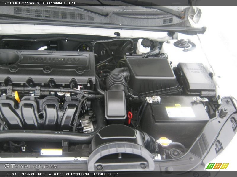 Clear White / Beige 2010 Kia Optima LX