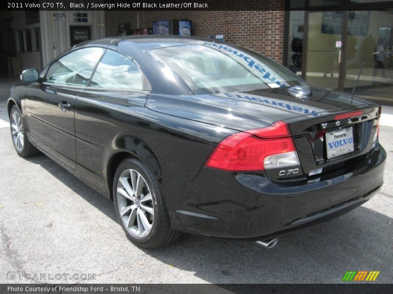 Black / Soverign Hide Off Black Leather/Off Black 2011 Volvo C70 T5