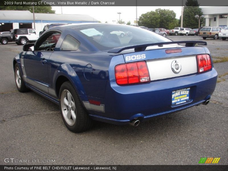 Vista Blue Metallic / Dark Charcoal 2009 Ford Mustang GT Coupe