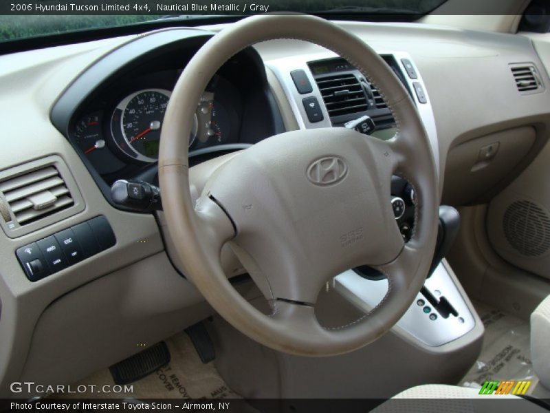 Nautical Blue Metallic / Gray 2006 Hyundai Tucson Limited 4x4