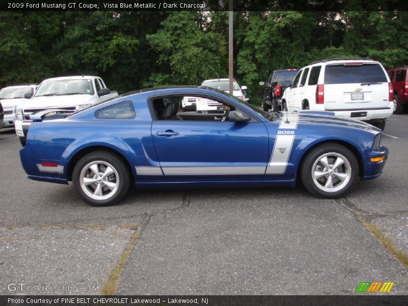 Vista Blue Metallic / Dark Charcoal 2009 Ford Mustang GT Coupe