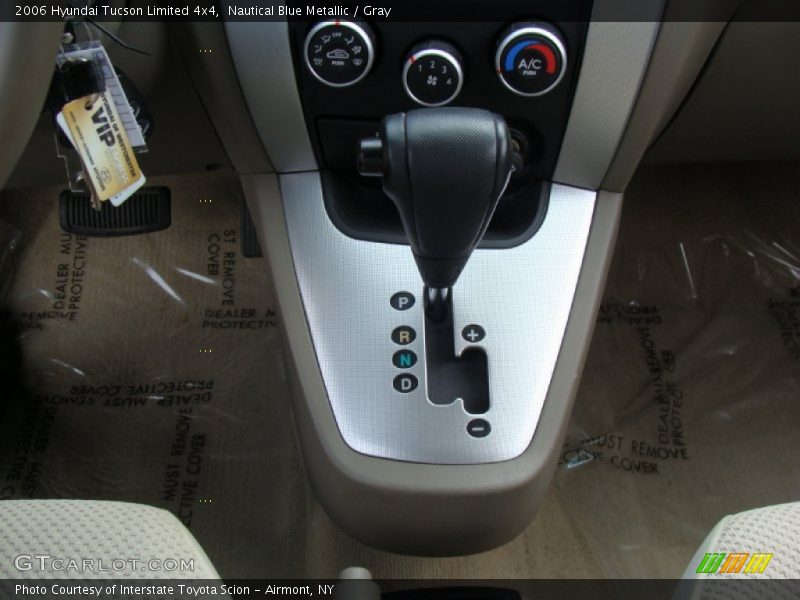 Nautical Blue Metallic / Gray 2006 Hyundai Tucson Limited 4x4