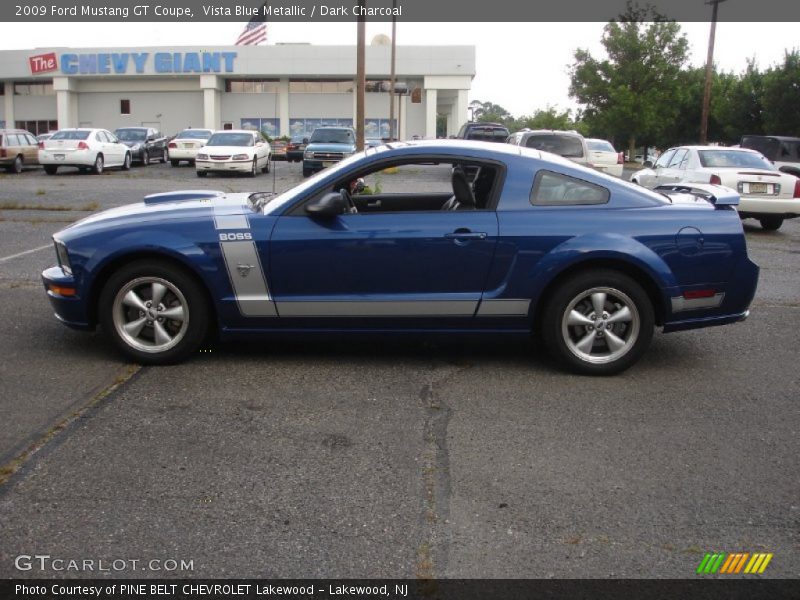 Vista Blue Metallic / Dark Charcoal 2009 Ford Mustang GT Coupe