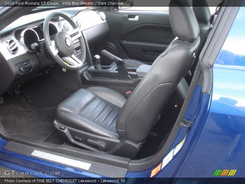 Vista Blue Metallic / Dark Charcoal 2009 Ford Mustang GT Coupe