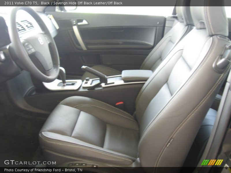 Black / Soverign Hide Off Black Leather/Off Black 2011 Volvo C70 T5