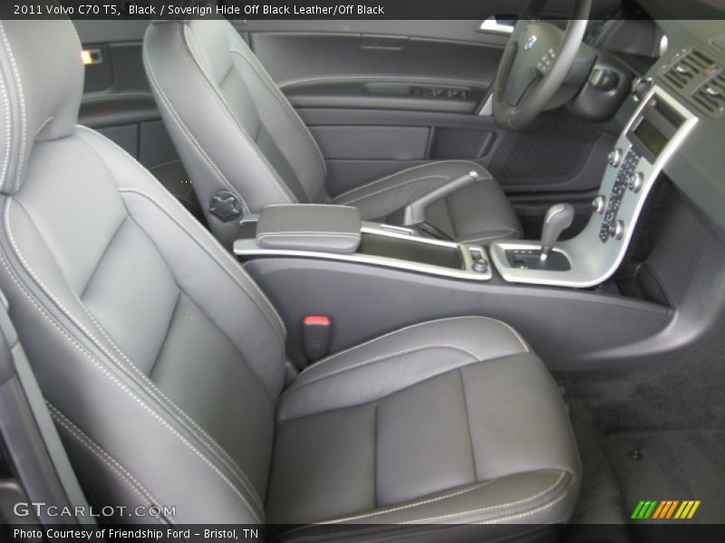 Black / Soverign Hide Off Black Leather/Off Black 2011 Volvo C70 T5