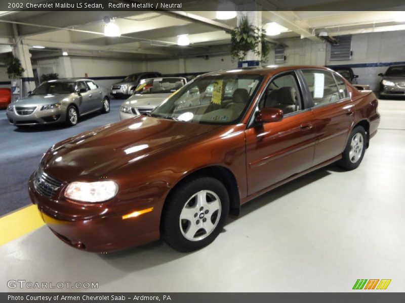 Redfire Metallic / Neutral 2002 Chevrolet Malibu LS Sedan