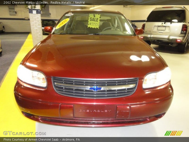 Redfire Metallic / Neutral 2002 Chevrolet Malibu LS Sedan