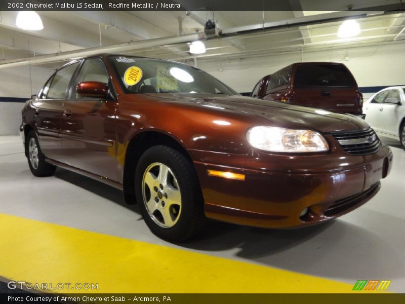 Redfire Metallic / Neutral 2002 Chevrolet Malibu LS Sedan