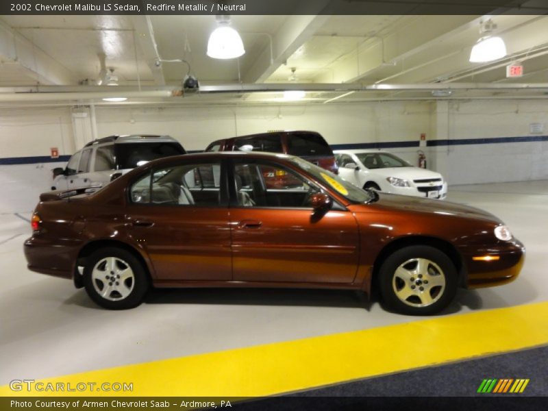 Redfire Metallic / Neutral 2002 Chevrolet Malibu LS Sedan