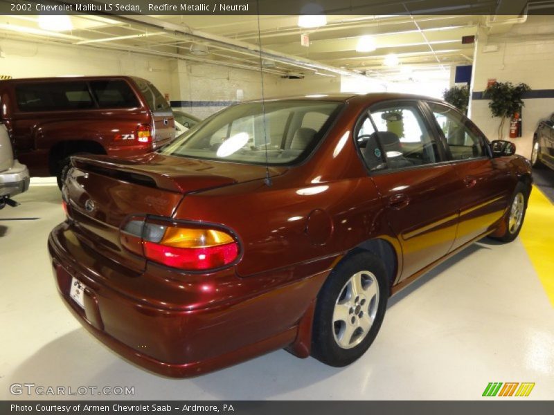 Redfire Metallic / Neutral 2002 Chevrolet Malibu LS Sedan